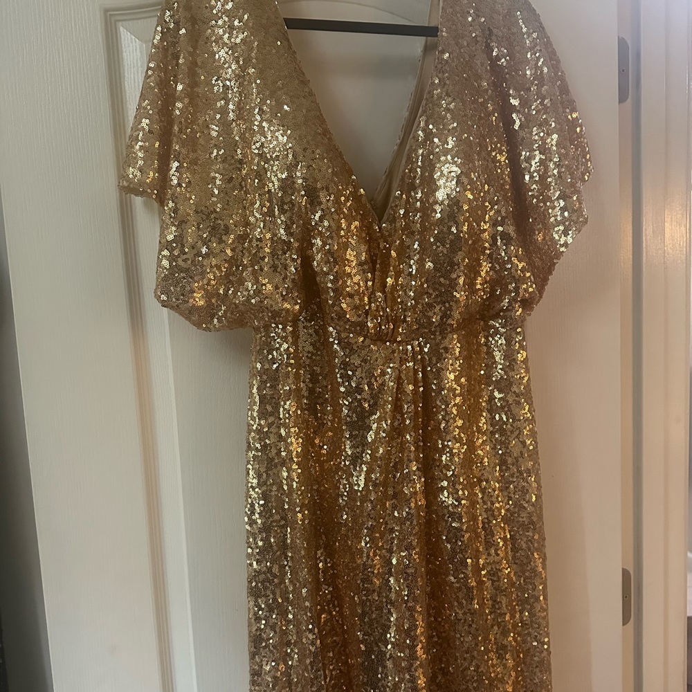 Revelry dress- gold sequin